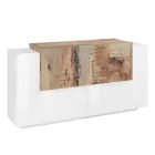 Wohnzimmermöbel 2 Türen und 2 Türen in Holz 2 Ausführungen - Therese Viadurini