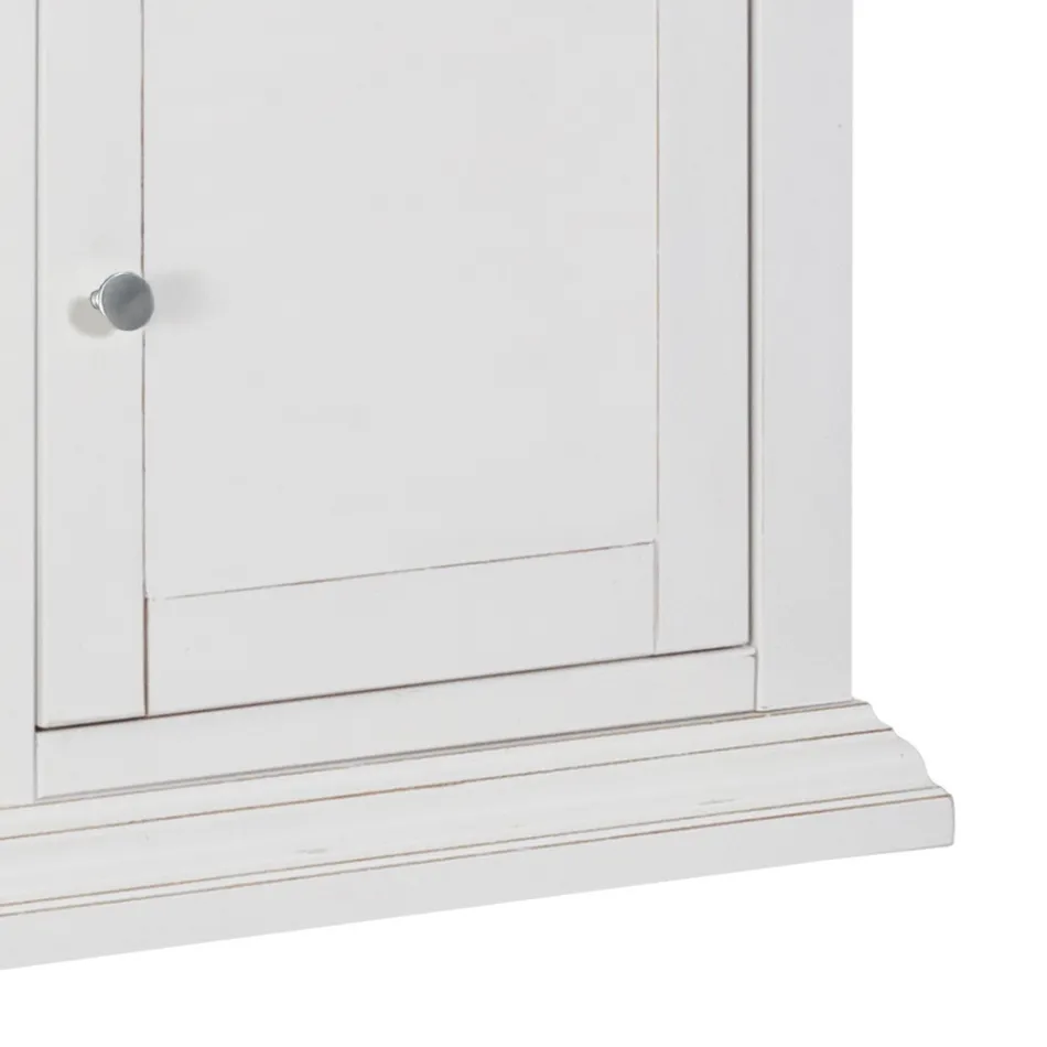 TV-Ständer mit 2 Türen, 1 Schublade und 1 offenem Fach Made in Italy – Forseti Viadurini