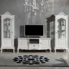 TV-Ständer aus Bassano-Holz mit Made in Italy-Dekoration – Moloch Viadurini