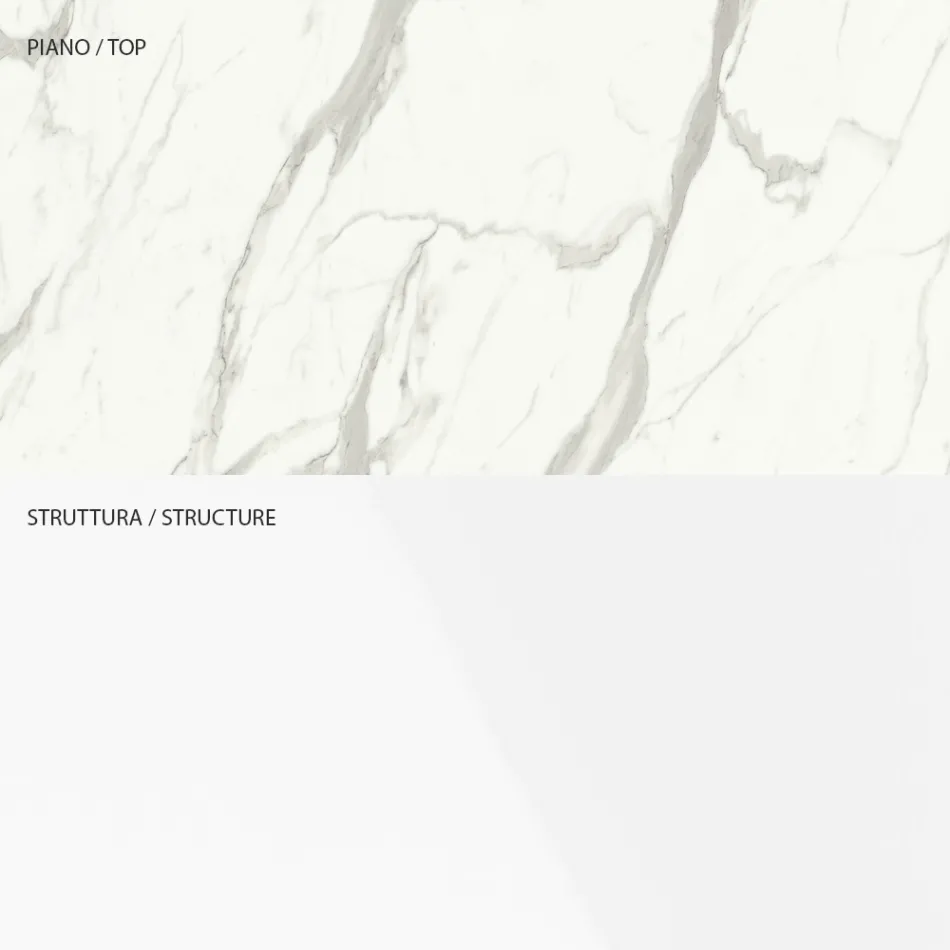 TV-Ständer aus Holz mit 1 Tür und 2 Schubladen – Tantalo Viadurini