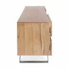 Homemotion TV-Ständer aus Mangoholz mit Metalleinsätzen - Sonia Viadurini