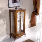 Wohnzimmer Vitrine aus Bassano Walnussholz Made in Italy - Ronald Viadurini