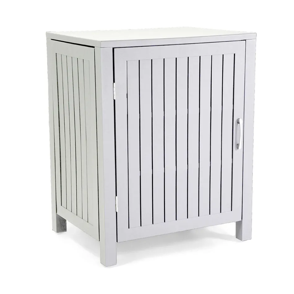 Outdoor-Schrank aus Aluminium mit 1 Tür in verschiedenen Ausführungen - Hotel Viadurini