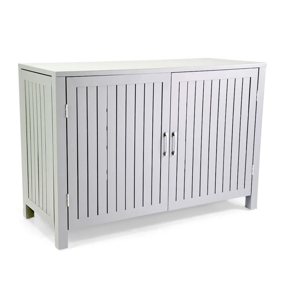 Outdoor-Schrank aus Aluminium mit 2 Türen in verschiedenen Ausführungen - Hotel Viadurini