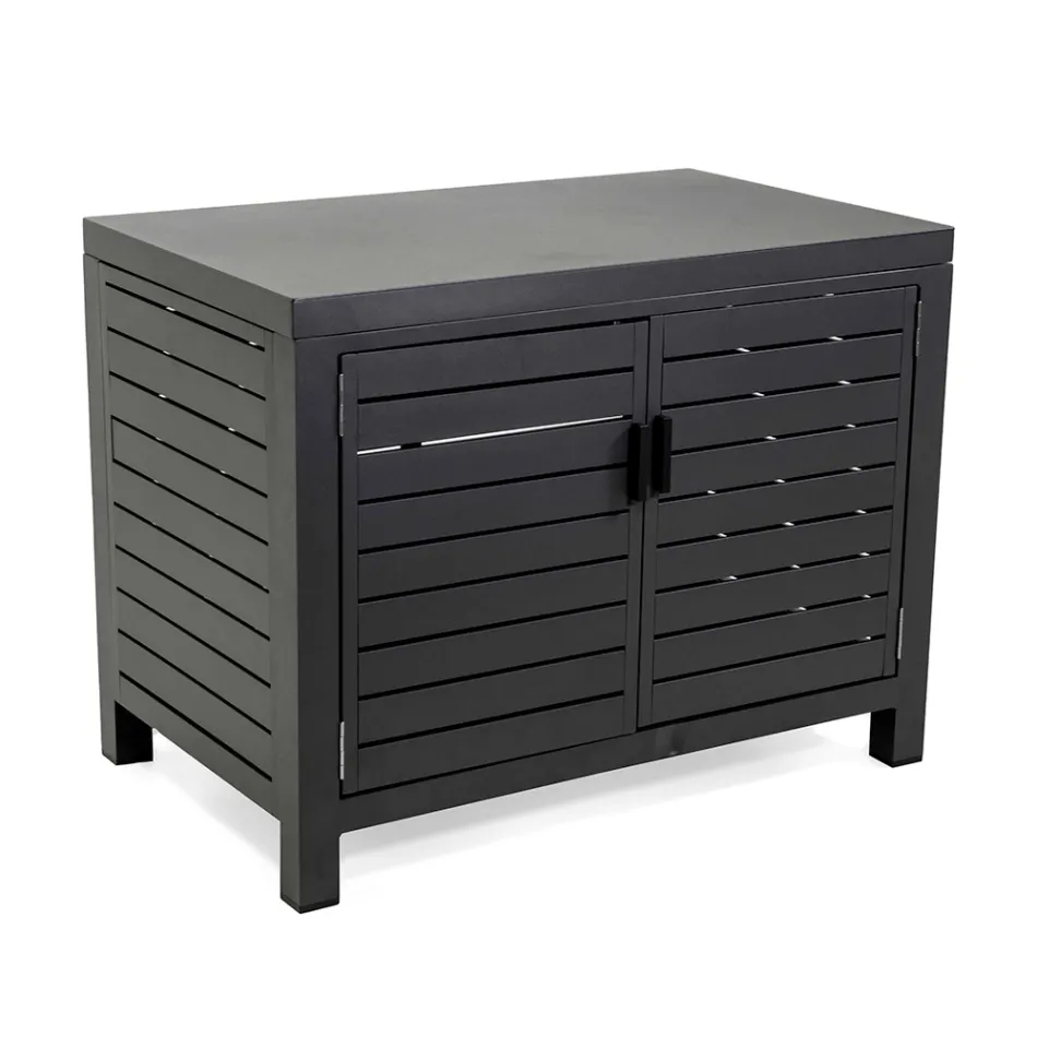 Outdoor-Schrank aus Aluminium mit verschiedenen Oberflächen - Kamera Viadurini