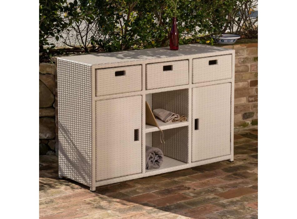 Outdoor-Schrank aus Polyrattan