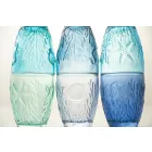 Moderne blau gefärbte Gläser 6 Stück Water Service - Mazara Viadurini