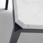 My Home Bebop Design Tisch aus weißem Marmor H74xL210cm made in Italy Viadurini