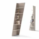 My Home Esquina Design Eck Bücherregal MDF lackiert H220cm made in Italy Viadurini