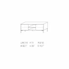 My Home Mirage Design Sideboard aus lackiertem MDF H71xL210cm hergestellt in Italien Viadurini