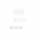 My Home Sleepway gepolstertes Doppelbett 180x90cm Made in Italy Viadurini