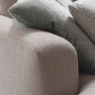 My Home Soft-Schnitt Design-Sofa aus Italien Stoff Viadurini