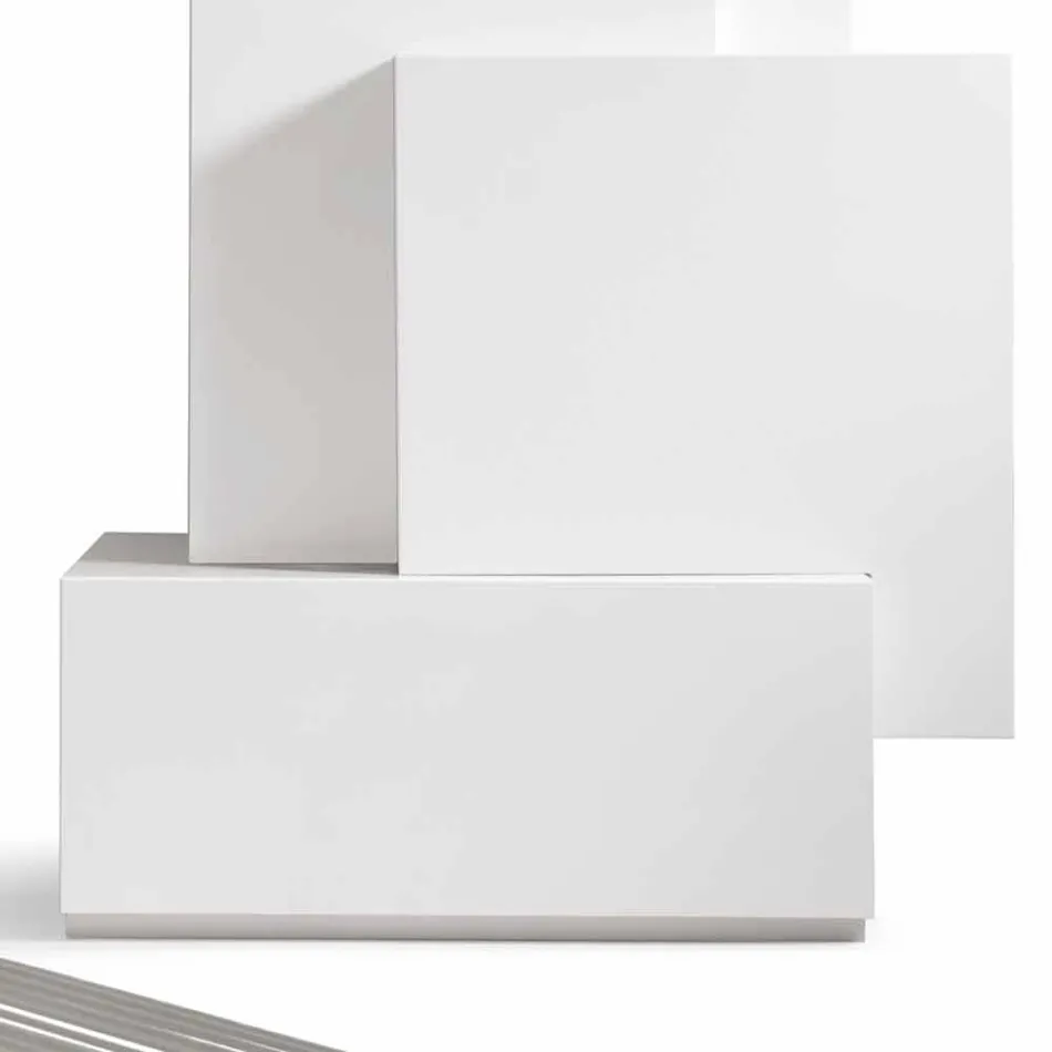 My Home Tetris Mobil Wohnzimmer Turm Design MDF H196cm made in Italy Viadurini