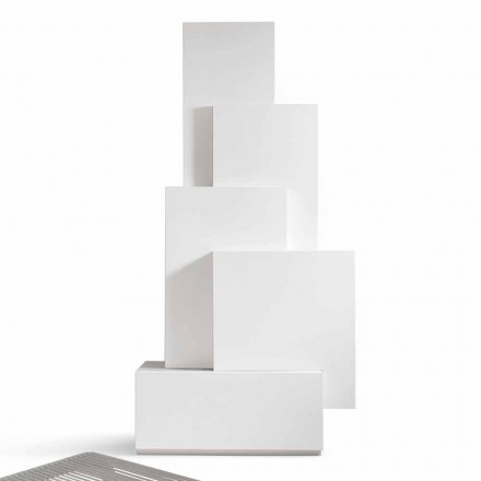 My Home Tetris Mobil Wohnzimmer Turm Design MDF H196cm made in Italy Viadurini