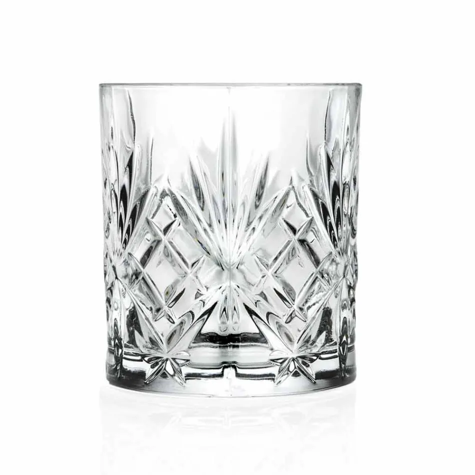 Old Fashioned Tumbler Low Cocktail Gläser 12 Stück Kristall - Cantabile Viadurini
