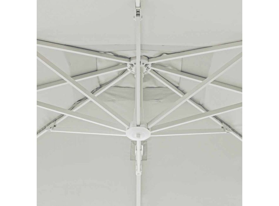 2x3 Außenschirm aus Polyester mit Aluminiumstruktur - Fasma Viadurini