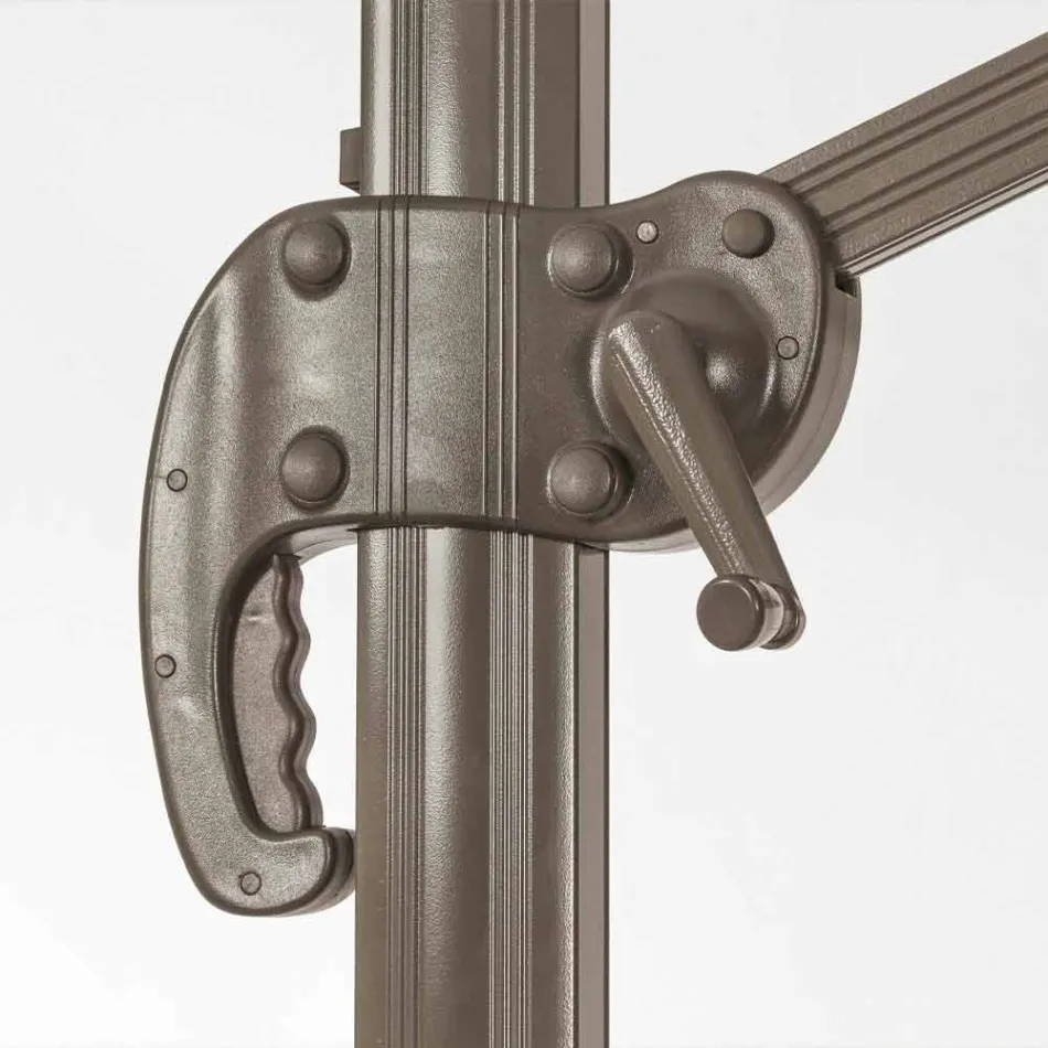 3x3 Sonnenschirm mit Polyestertuch und Aluminiumstange - Texas Viadurini