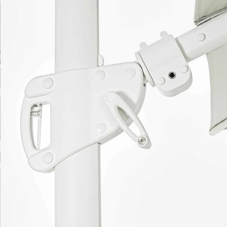 3x4 Aluminium Gartenschirm mit Polyestergewebe - Fasma Viadurini