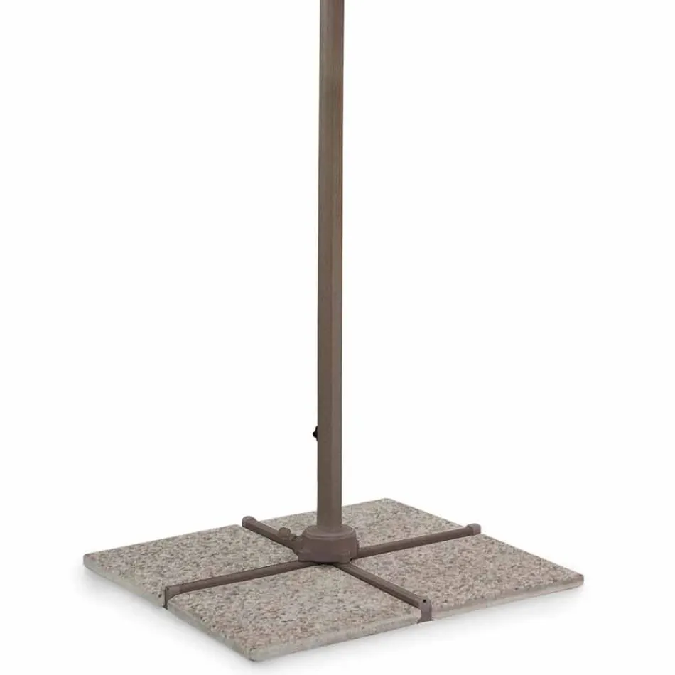 3x4 Gartenschirm aus Polyester mit Aluminiumstruktur - Texas Viadurini