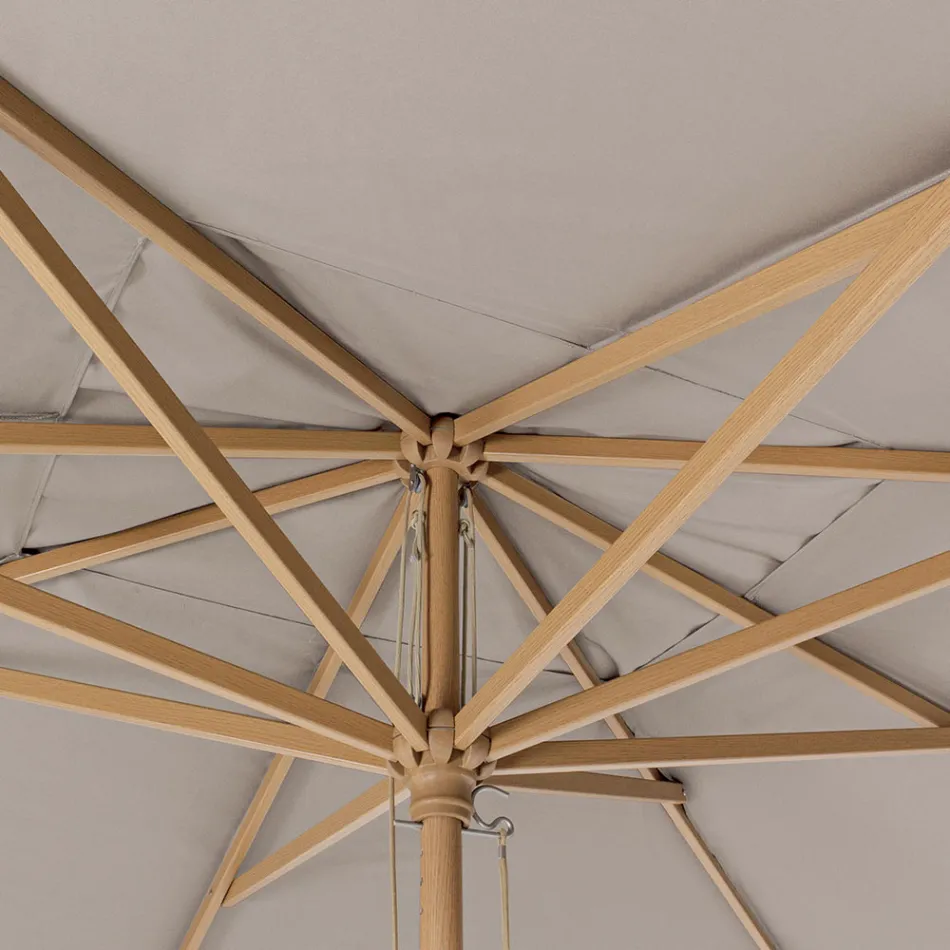 Gartenschirm mit taubengrauem Polyestergewebe 3x4 m, Homemotion - Lucius Viadurini