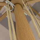 Gartenschirm mit taubengrauem Polyestergewebe 3x4 m, Homemotion - Lucius Viadurini