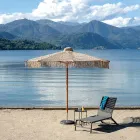 Runder Netzschirm mit Fransen, Ø 2,5 Meter - Sonne Viadurini