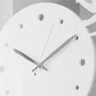 Große moderne runde farbig verzierte Wanduhr - Cat Viadurini