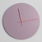 Moderne rosa runde Wanduhr Made in Italy - Imalia Viadurini