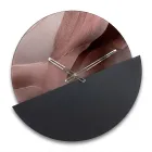 Grüne, bedruckte Methacrylat-Wanduhr, hergestellt in Italien - Viridea Viadurini