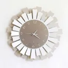 Moderne kreisförmige zweifarbige Wanduhr aus Eisen Made in Italy - Lussuria Viadurini