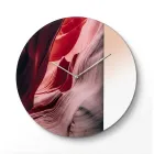 Elodea Grüne Wanduhr aus gegossenem Methacrylat, hergestellt in Italien Viadurini