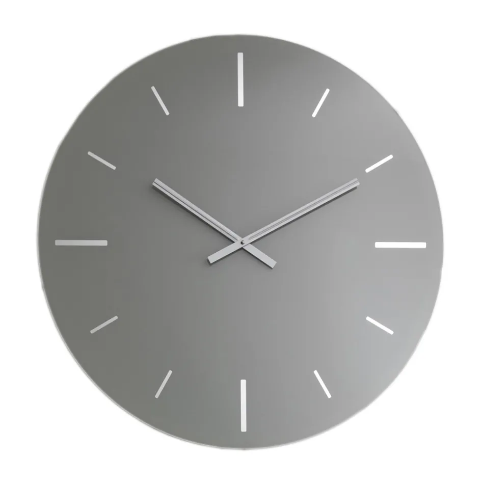 Rundes Design Wanduhr aus farbigem Acrylglas - Zaronte Viadurini