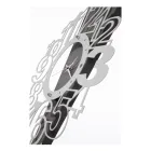 Eisen-Wanduhr mit Ausrufezeichen, hergestellt in Italien – Hand Viadurini