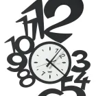 Große Design-Wanduhr aus Eisen mit externen Zahlen - Wassermann Viadurini