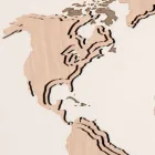 Holzwanduhr mit Planisphere Design Wohnzimmerdekoration - Mappo Viadurini