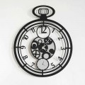 Moderne runde Wanduhr aus farbigem Eisen Made in Italy - Ciliegino
