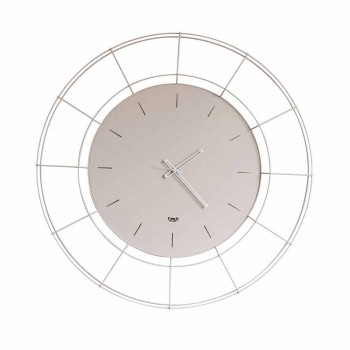 Moderne Design Wanduhr aus Stahl Made in Italy