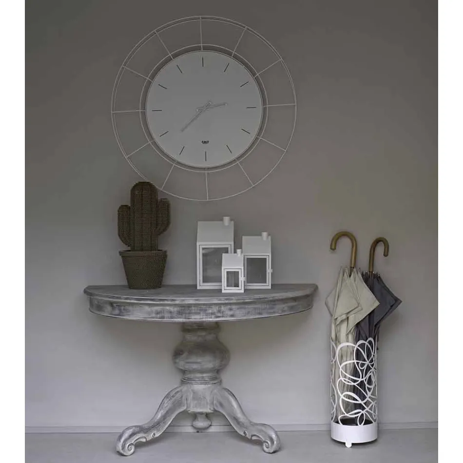 Moderne Wanduhr aus farbigem Stahl Made in Italy - Adalgiso Viadurini