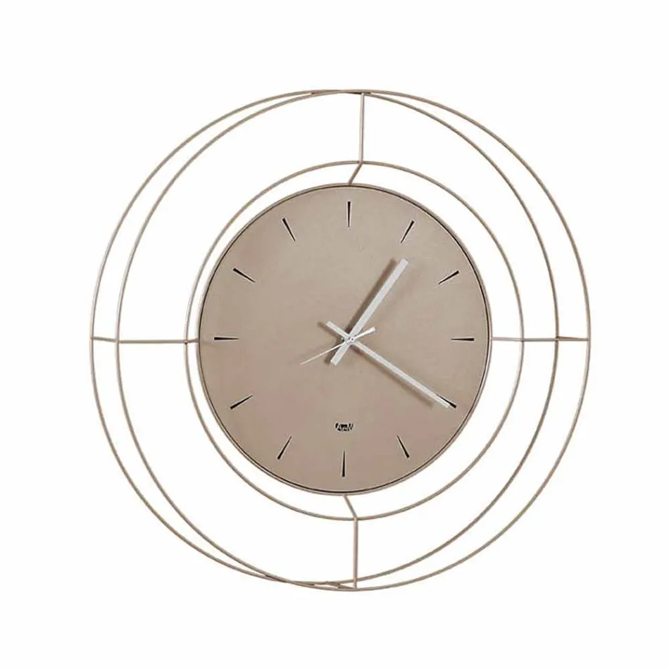 Moderne Wanduhr aus farbigem Stahl Made in Italy - Adalgiso Viadurini