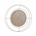 Moderne Wanduhr aus farbigem Stahl Made in Italy - Adalgiso