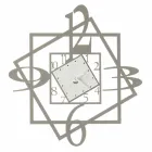 Geometrisches Design der modernen Eisenwanduhr Made in Italy - Procida Viadurini