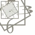 Geometrisches Design der modernen Eisenwanduhr Made in Italy - Procida Viadurini