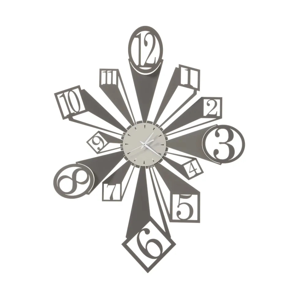 Eisenuhr mit besonderem optischen Effekt, hergestellt in Italien – Rad Viadurini