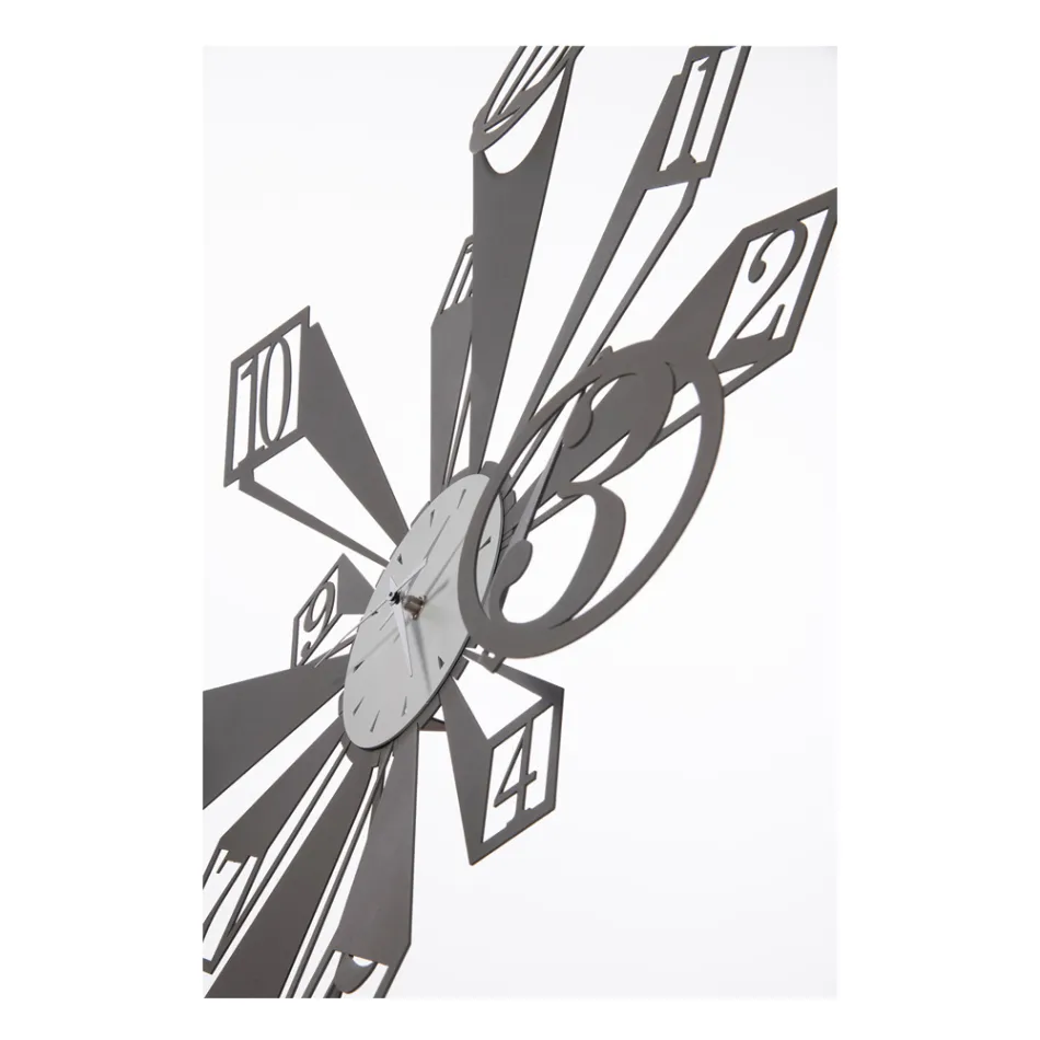 Eisenuhr mit besonderem optischen Effekt, hergestellt in Italien – Rad Viadurini