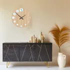 Holzuhr mit Marine-Aufdruck, hergestellt in Italien – Honduras Viadurini