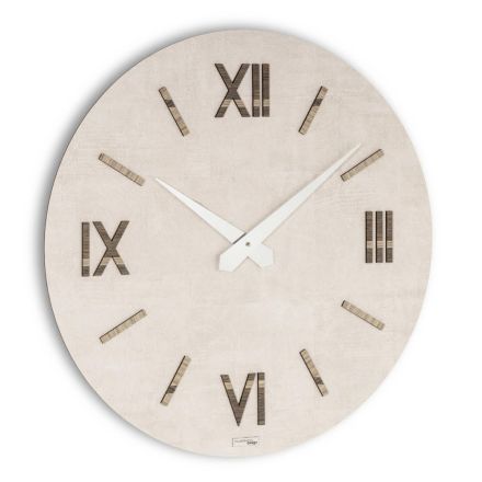 Uhr aus MDF und Polypropylen mit verschiedenen Texturen, hergestellt in Italien – schön Viadurini