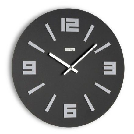 Uhr aus halbgeschäumtem PVC und farbigem Methacrylat, hergestellt in Italien – üblich Viadurini
