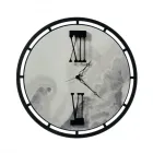 Uhr aus Eisen mit 3 Zeigern, hergestellt in Italien – Stern Viadurini