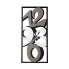 Uhr aus Eisen mit großen Zahlen, hergestellt in Italien – Aquarium Viadurini