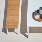 Varaschin System Außenbank in Design lackiertem Aluminium Viadurini